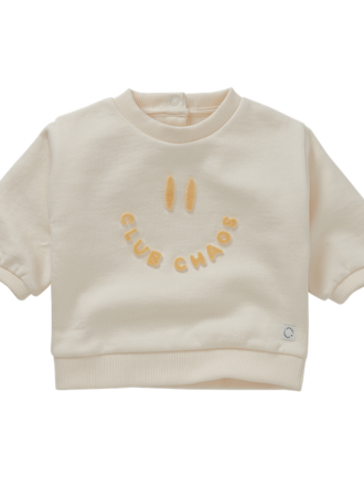 Sproet & Sprout sproet & sprout BABY SWEATSHIRT CLUB CHAOS IVORY