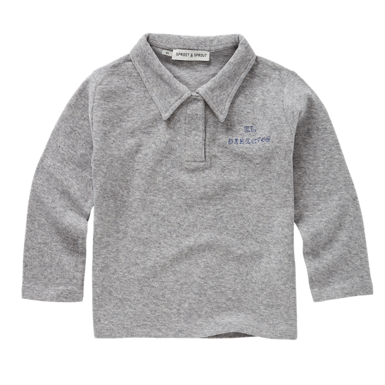 Sproet & Sprout Sproet&Sprout -POLO SHIRT GREY MELEE