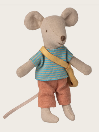 Maileg Maileg -Little brother mouse with bag