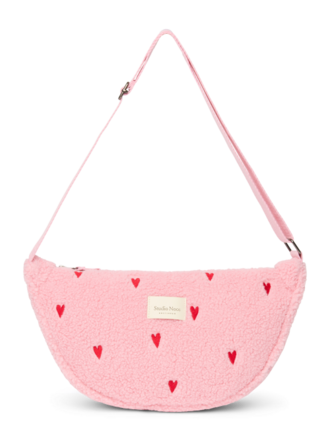 studio noos Studio Noos - adult fanny pack Light Pink Hearts