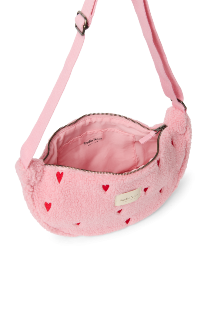 studio noos Studio Noos - adult fanny pack Light Pink Hearts