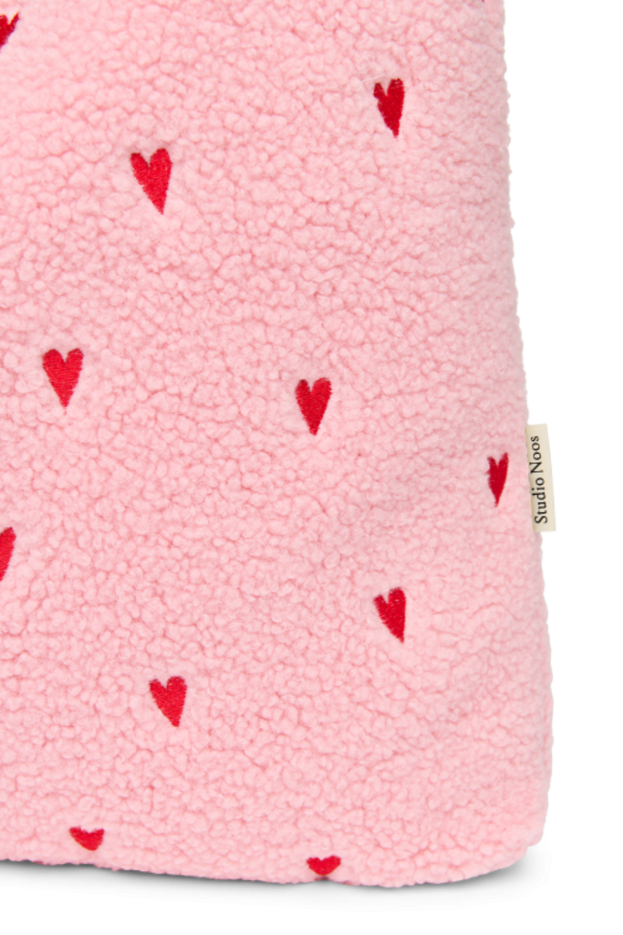 studio noos Studio Noos - Mom bag Teddy Light Pink Hearts