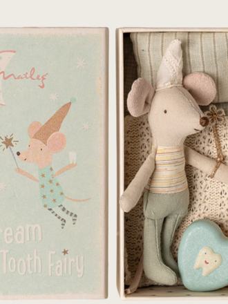 Maileg Maileg Tooth fairy mouse, Little brother in matchbox