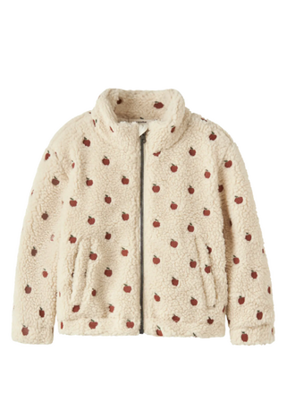Lil' Atelier Lil atelier - Nalo teddy jacket  Turtledove APPLES