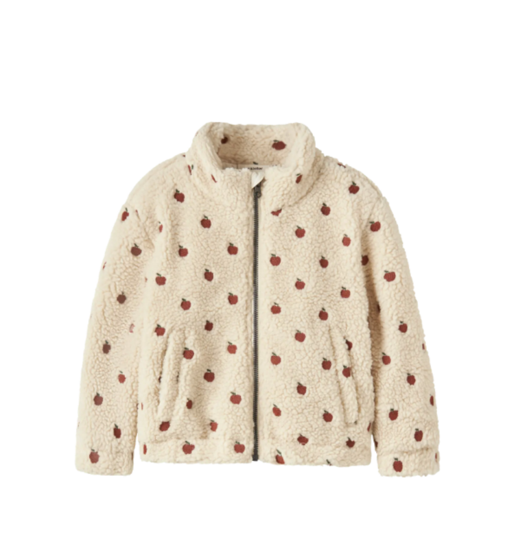 Lil' Atelier Lil atelier - Nalo teddy jacket  Turtledove APPLES