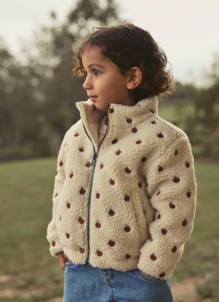 Lil' Atelier Lil atelier - Nalo teddy jacket  Turtledove APPLES