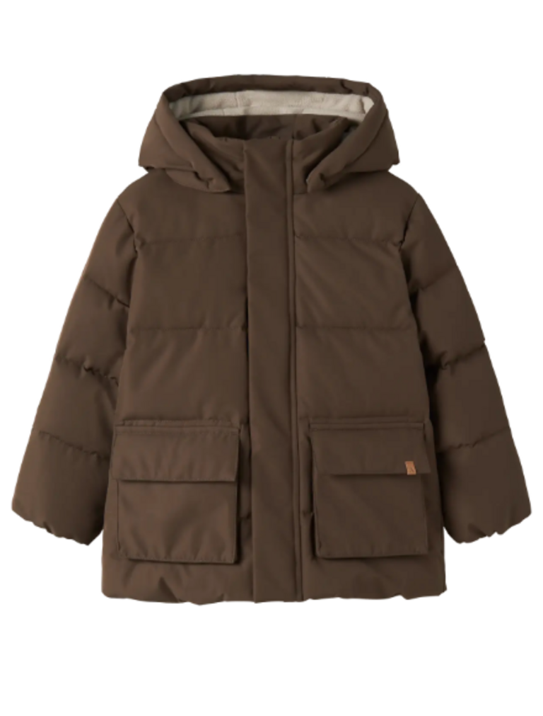 Lil' Atelier Lil Atelier - Long puffer jacket Dark Earth