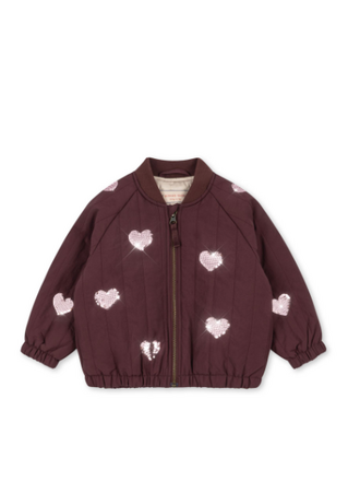 Konges Sløjd Konges Slojd -JUNO SEQUIN BOMBER CHOCOLATE