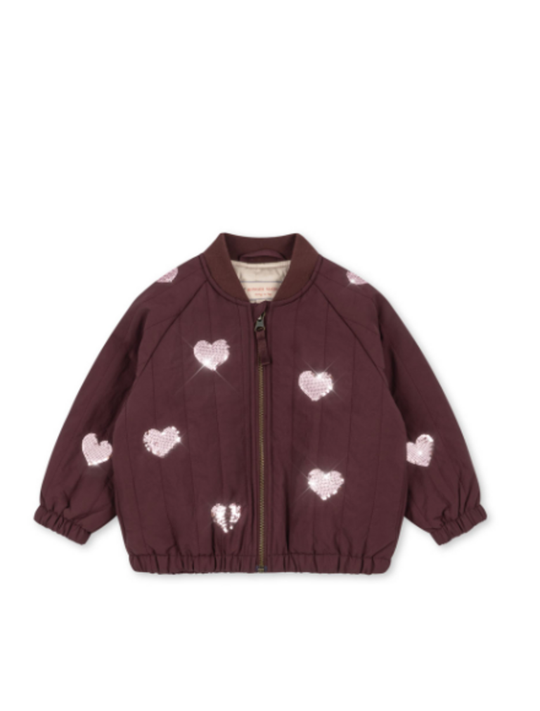 Konges Sløjd Konges Slojd -JUNO SEQUIN BOMBER CHOCOLATE