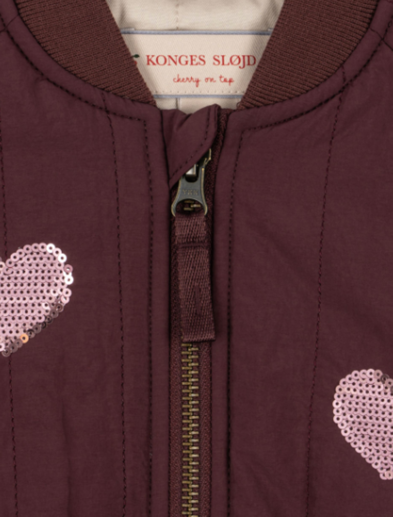 Konges Sløjd Konges Slojd -JUNO SEQUIN BOMBER CHOCOLATE