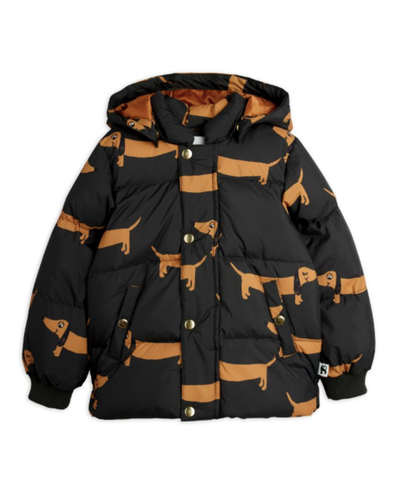 mini rodini Mini rodini - Dog aop hooded puffer