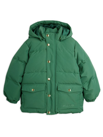 mini rodini Mini Rodini - Solid heavy puffer Green