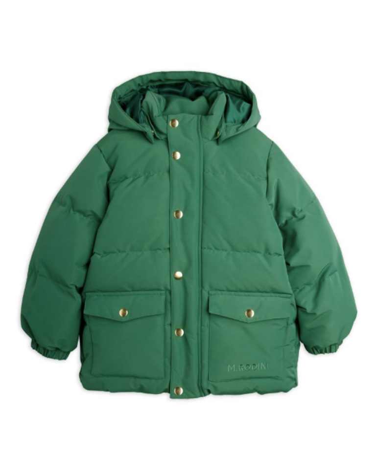 mini rodini Mini Rodini - Solid heavy puffer Green