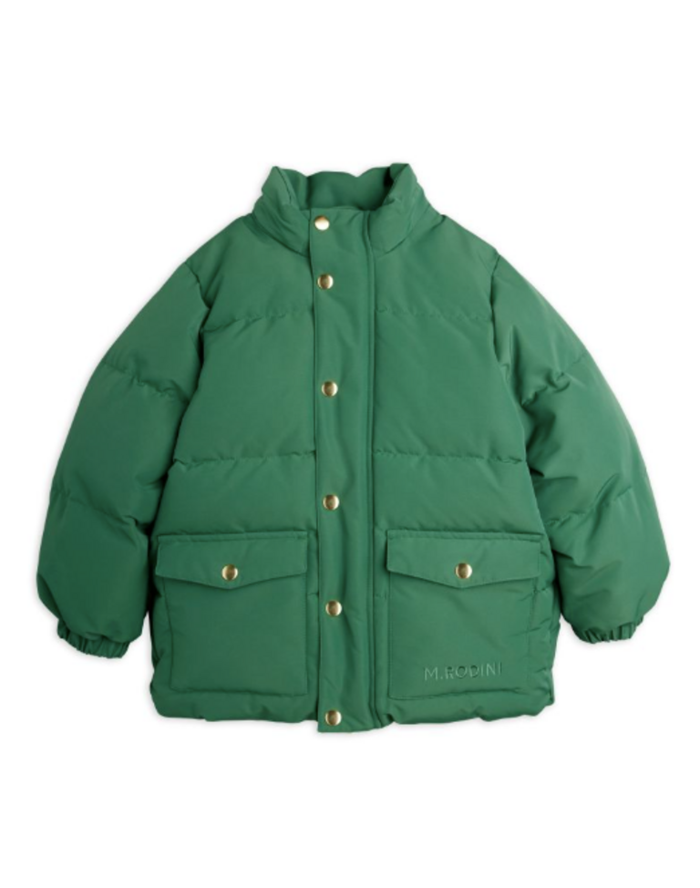 mini rodini Mini Rodini - Solid heavy puffer Green