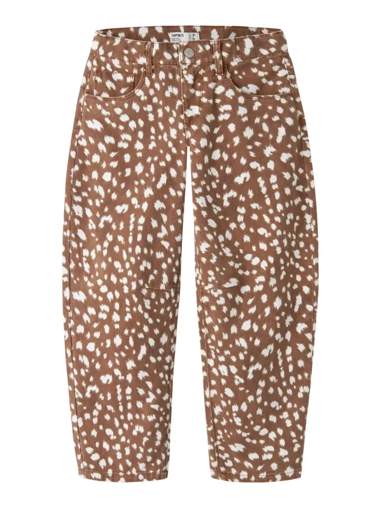 Name It Name it - Bella barrel jeans Leather Brown DEER