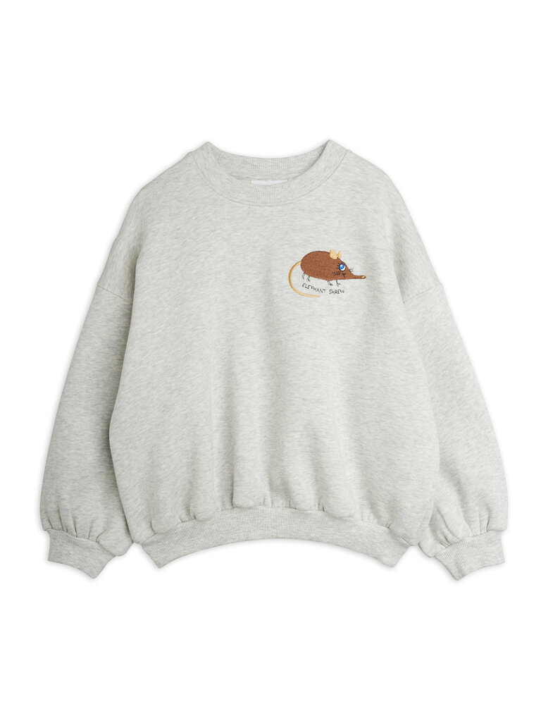 mini rodini Mini Rodini Elephant shrew emb sweatshirt Grey