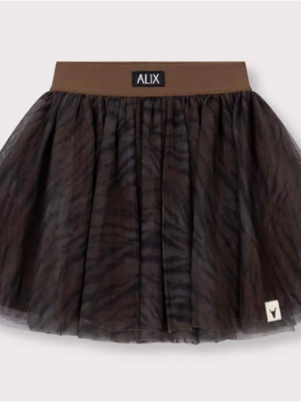 Alix the label alix mini - woven tiger tule skirt