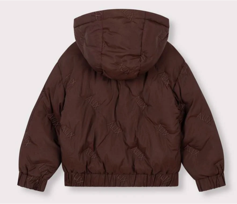 Alix the label Alix mini - alix quilted coat warm brown