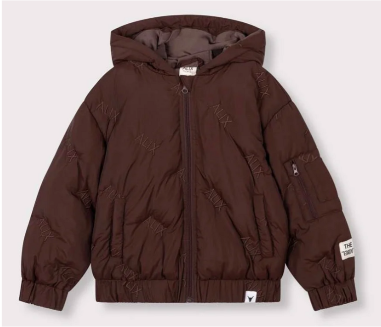 Alix the label Alix mini - alix quilted coat warm brown