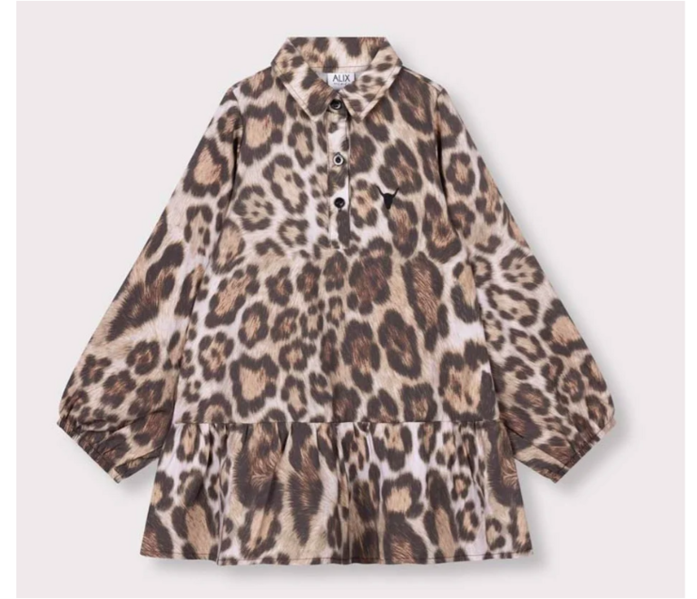 Alix the label Alix mini - woven jaguar dress
