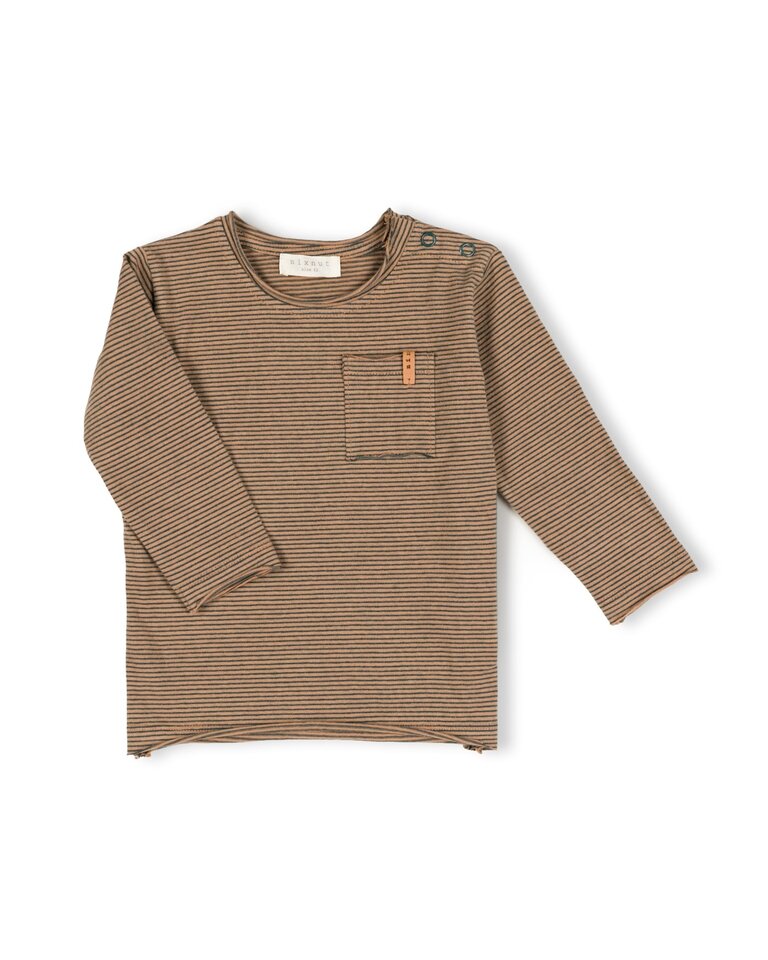 Nixnut Nixnut - longsleeve moss stripe