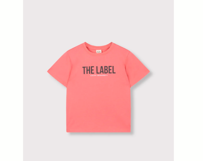Alix the label Alix mini - knitted the label shirt coral