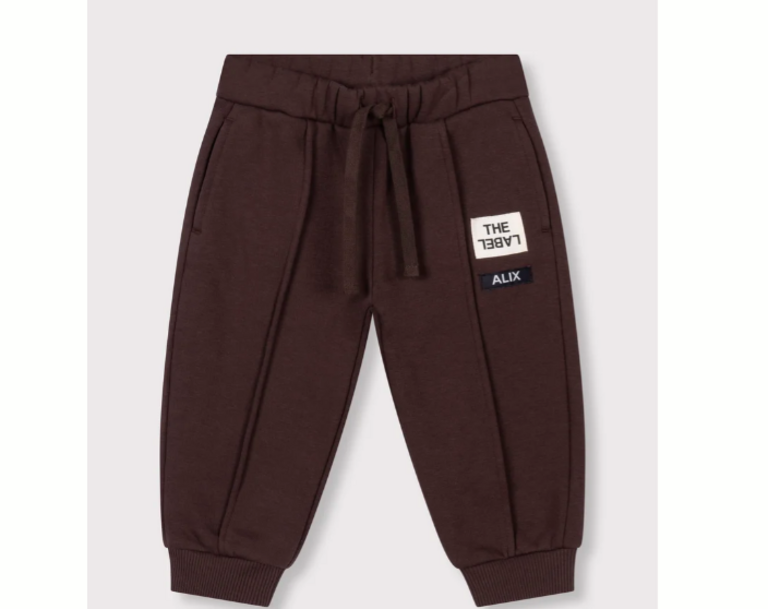 Alix the label alix mini - Baby knitted pintuck pants warm brown