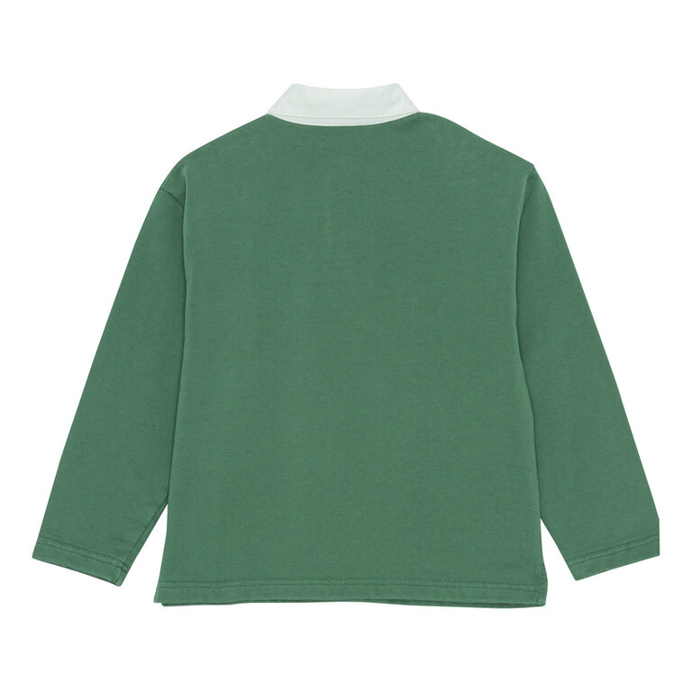 brunobruno Brunobuno - Dana polo sweatshirt myrtle green