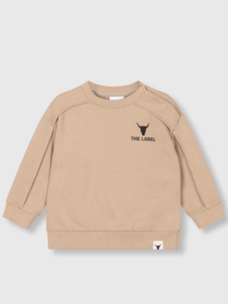 Alix the label Alix mini - baby knitted pintuck sweater sand