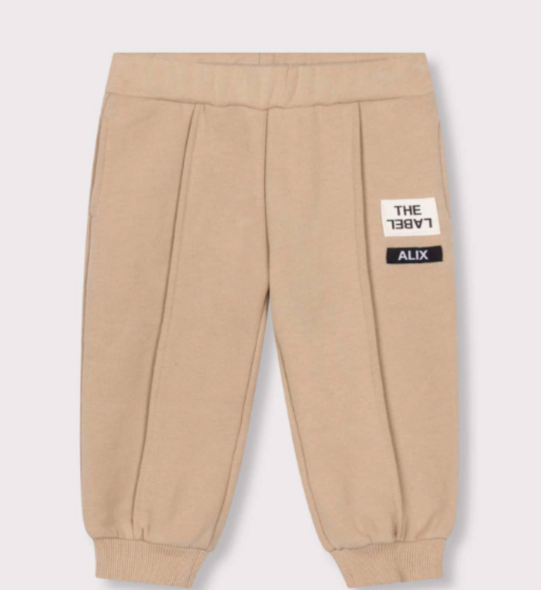 Alix the label alix mini - Baby knitted pintuck pants sand