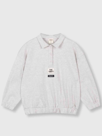 Alix the label alix mini - polo sweater light grey