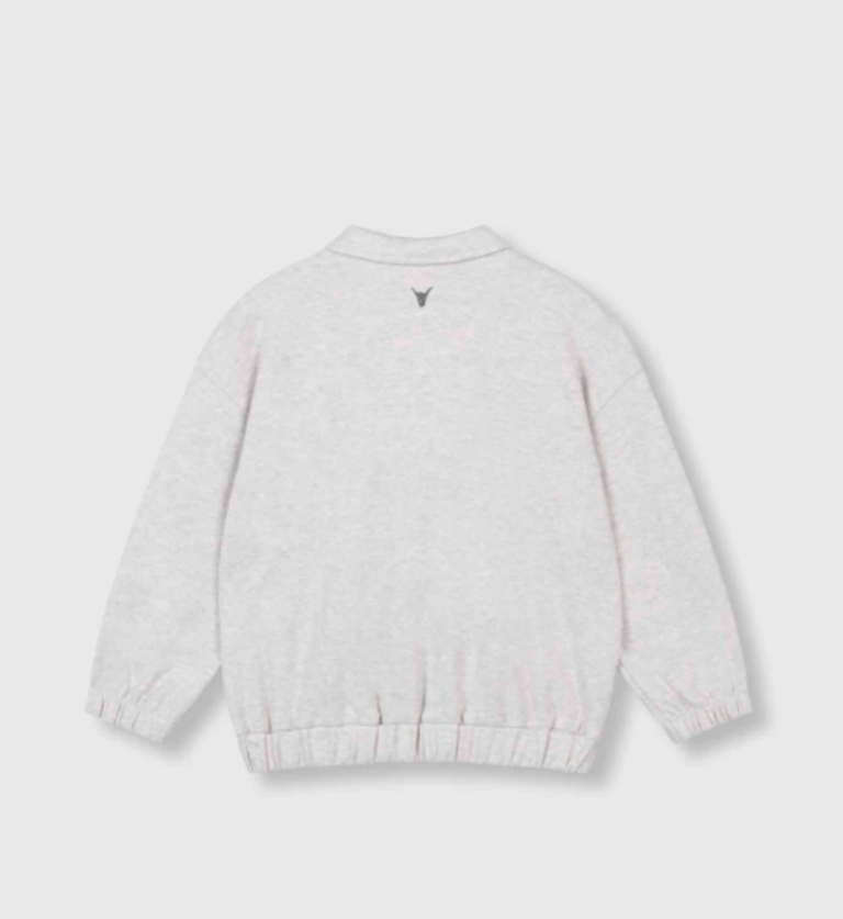 Alix the label alix mini - polo sweater light grey