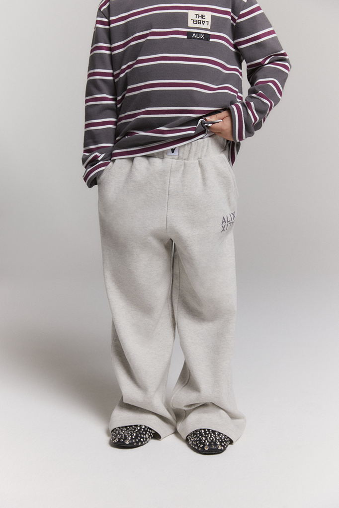 Alix the label Alix mini - kids wide leg pants light grey