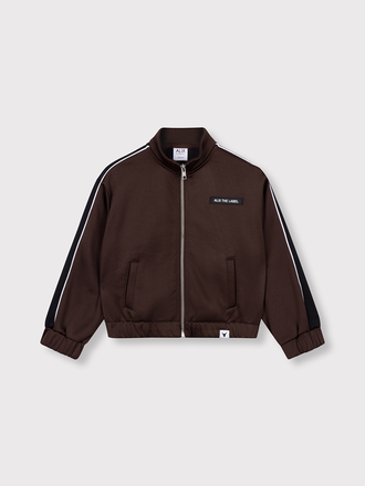 Alix the label alix mini - knitted colourblock training jacket