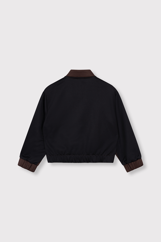 Alix the label alix mini - knitted colourblock training jacket