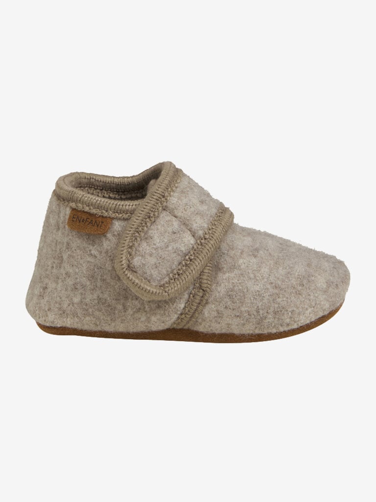 Enfant Enfant - Baby wool slippers Sand melange