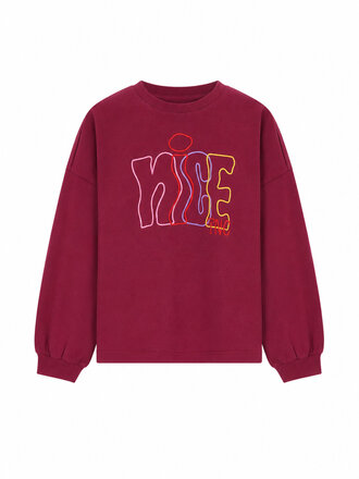 The New Chapter The New Chapter -Mattie long sleeve Burgundy