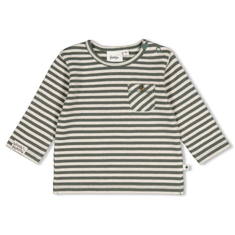 Feetje Feetje - longsleeve stripe green