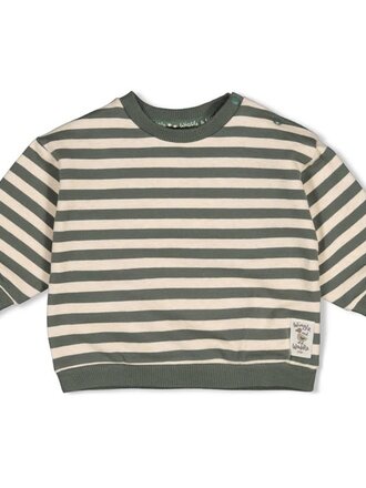 Feetje Feetje - sweater streep groen