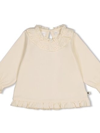 Feetje Feetje - longsleeve kraag offwhite