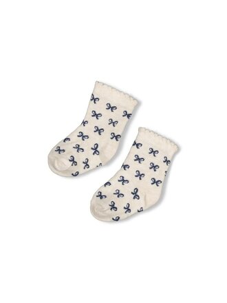 Feetje Feetje - sokken strikjes blauw
