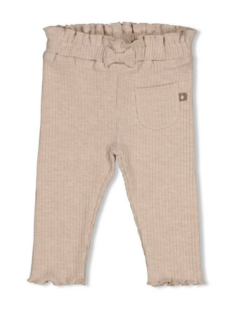 Feetje Feetje - legging rib taupe