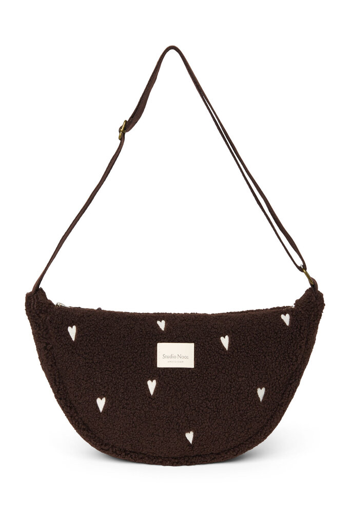 studio noos Studio Noos - adult fanny pack Brown Hearts