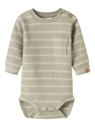 Lil' Atelier Lil atelier - Moby romper moss gray