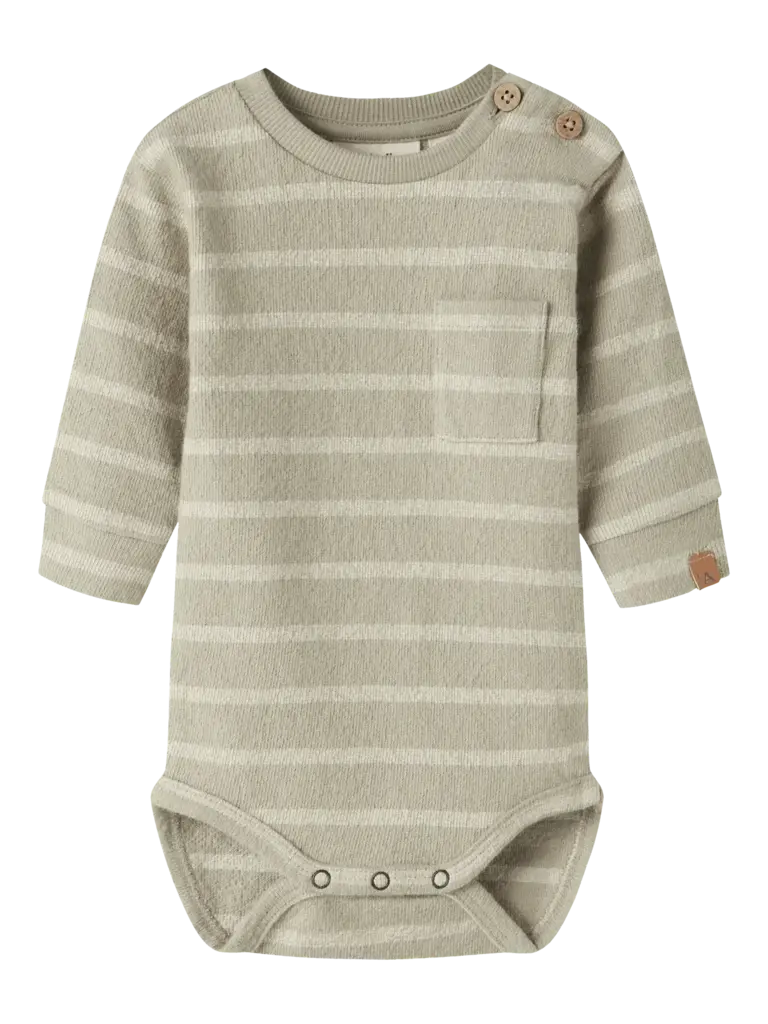 Lil' Atelier Lil atelier - Moby romper moss gray