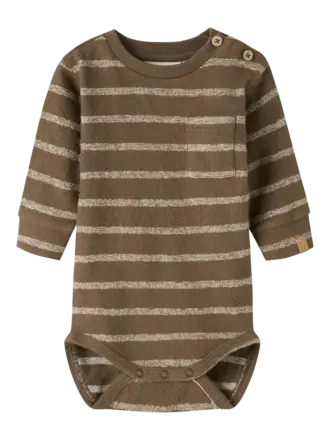 Lil' Atelier Lil atelier - Moby romper Teak TURTLEDOVE