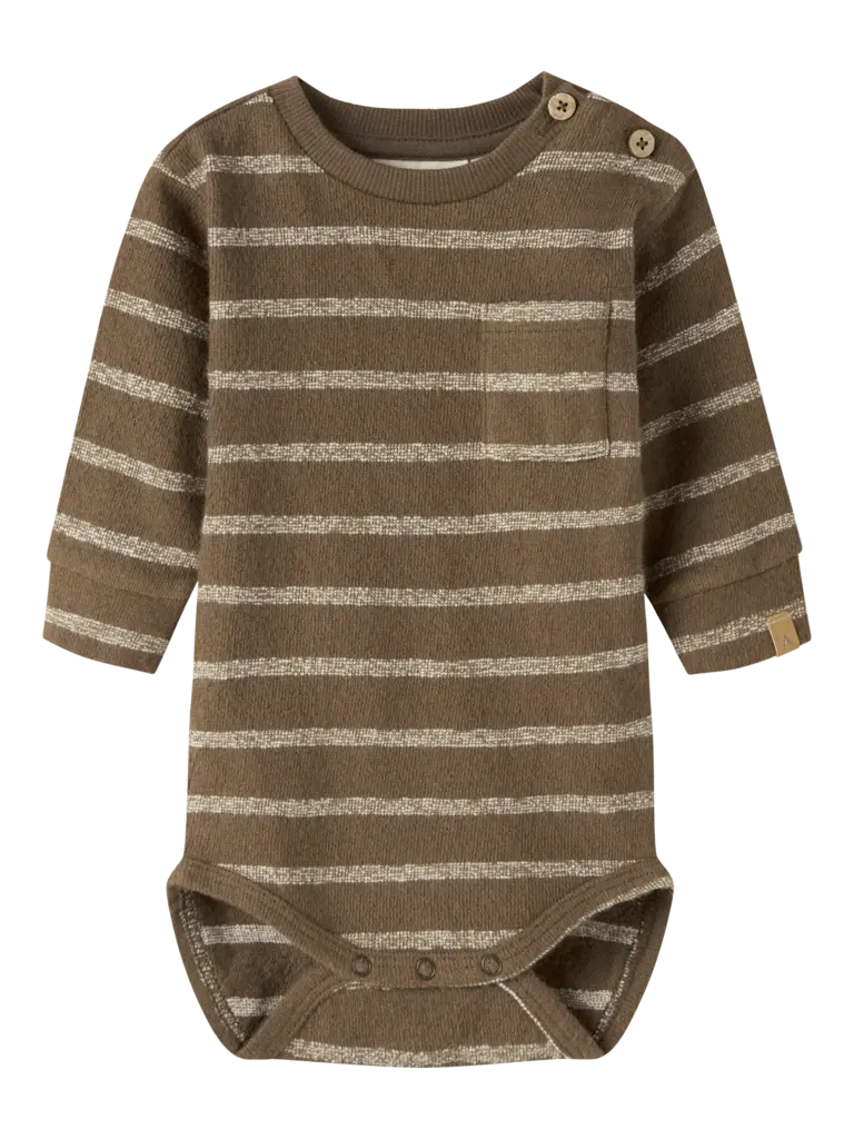 Lil' Atelier Lil atelier - Moby romper Teak TURTLEDOVE