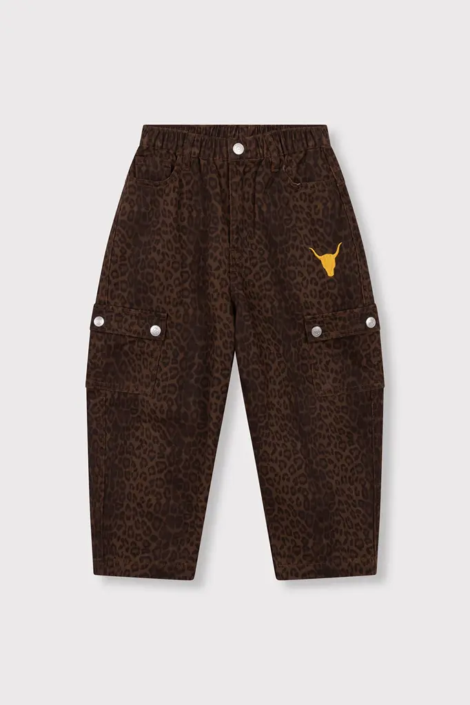 Alix the label Alix mini - LEOPARD CARGO PANTS