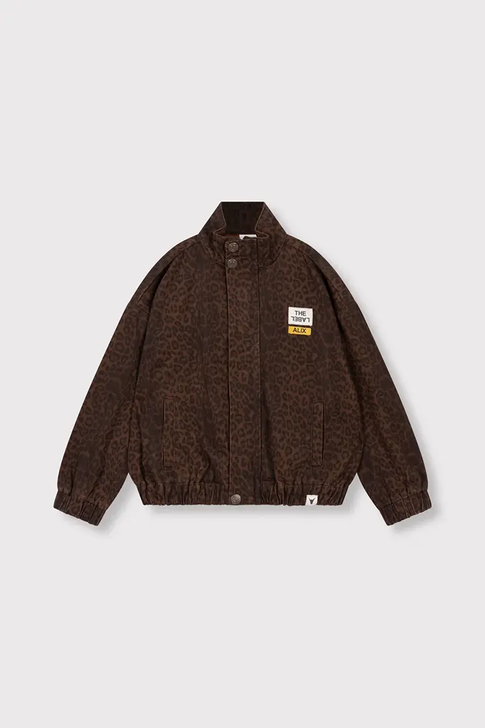Alix the label alix mini -KIDS LEOPARD JACKET