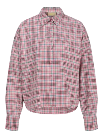 JJXX JJXX -jamie check flannel blouse orchid